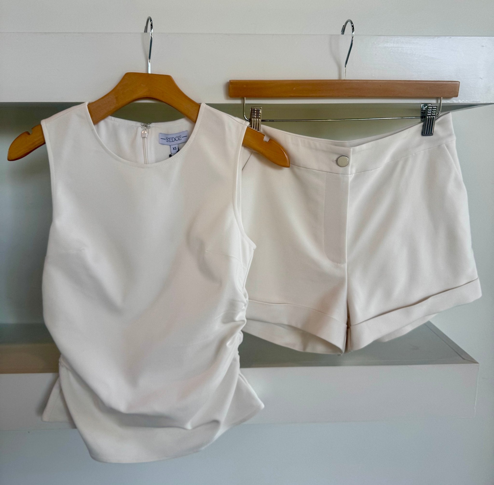 Washed White Sutton Short - Amor Lafayette