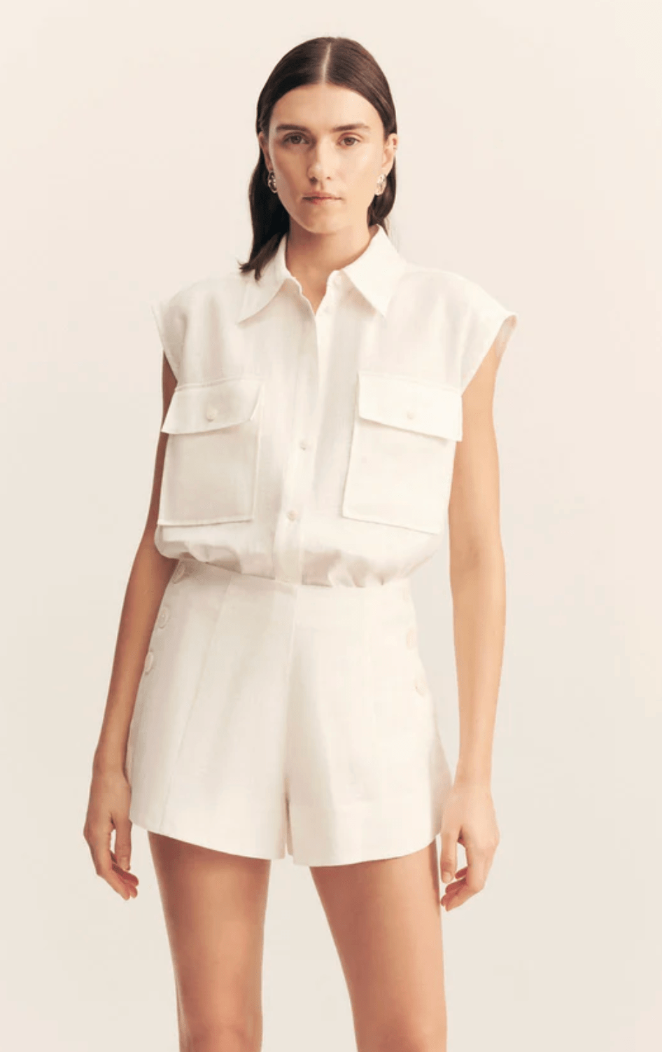 Wellington Button Up Short - Amor Lafayette