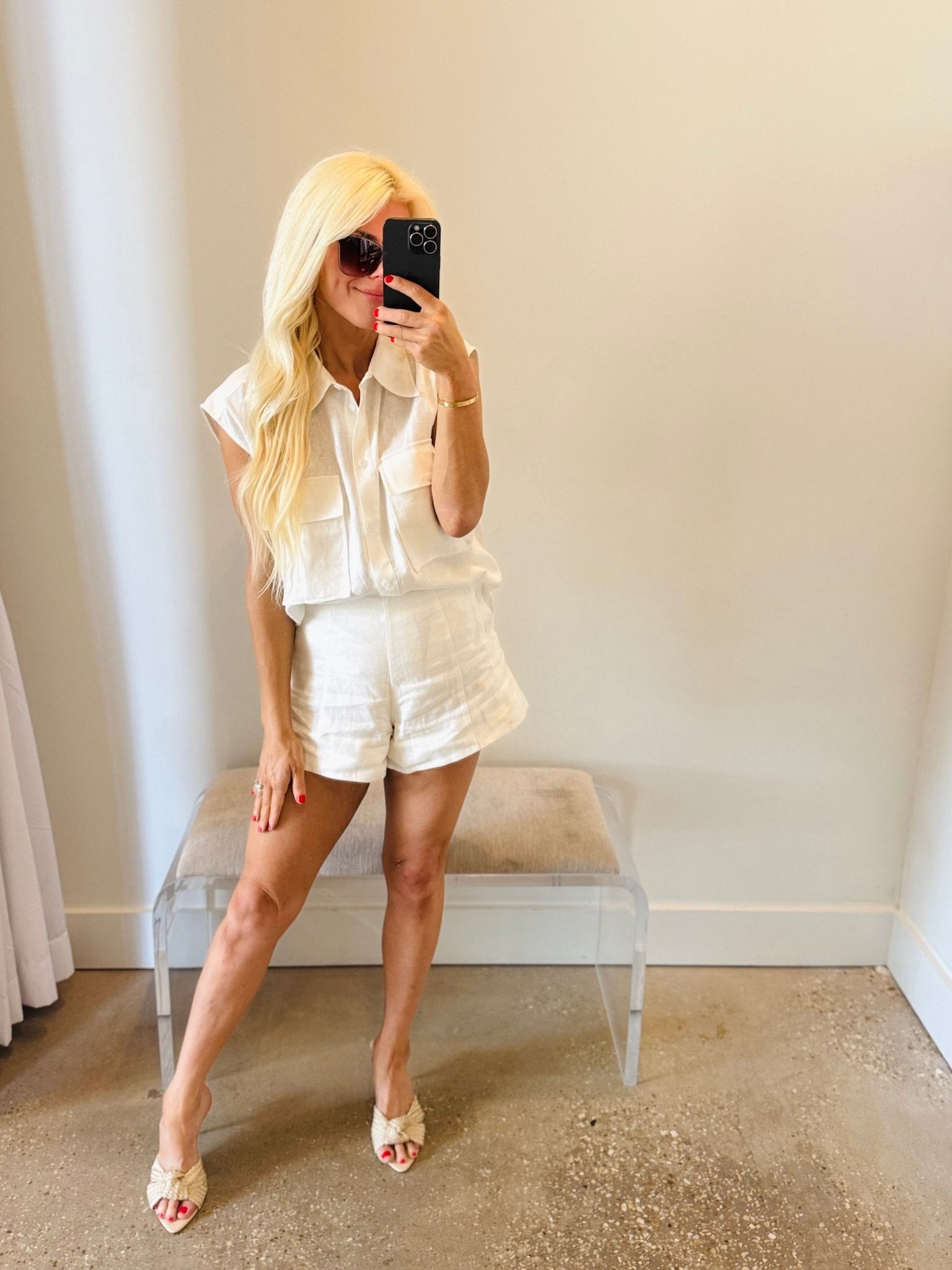Wellington Button Up Short - Amor Lafayette