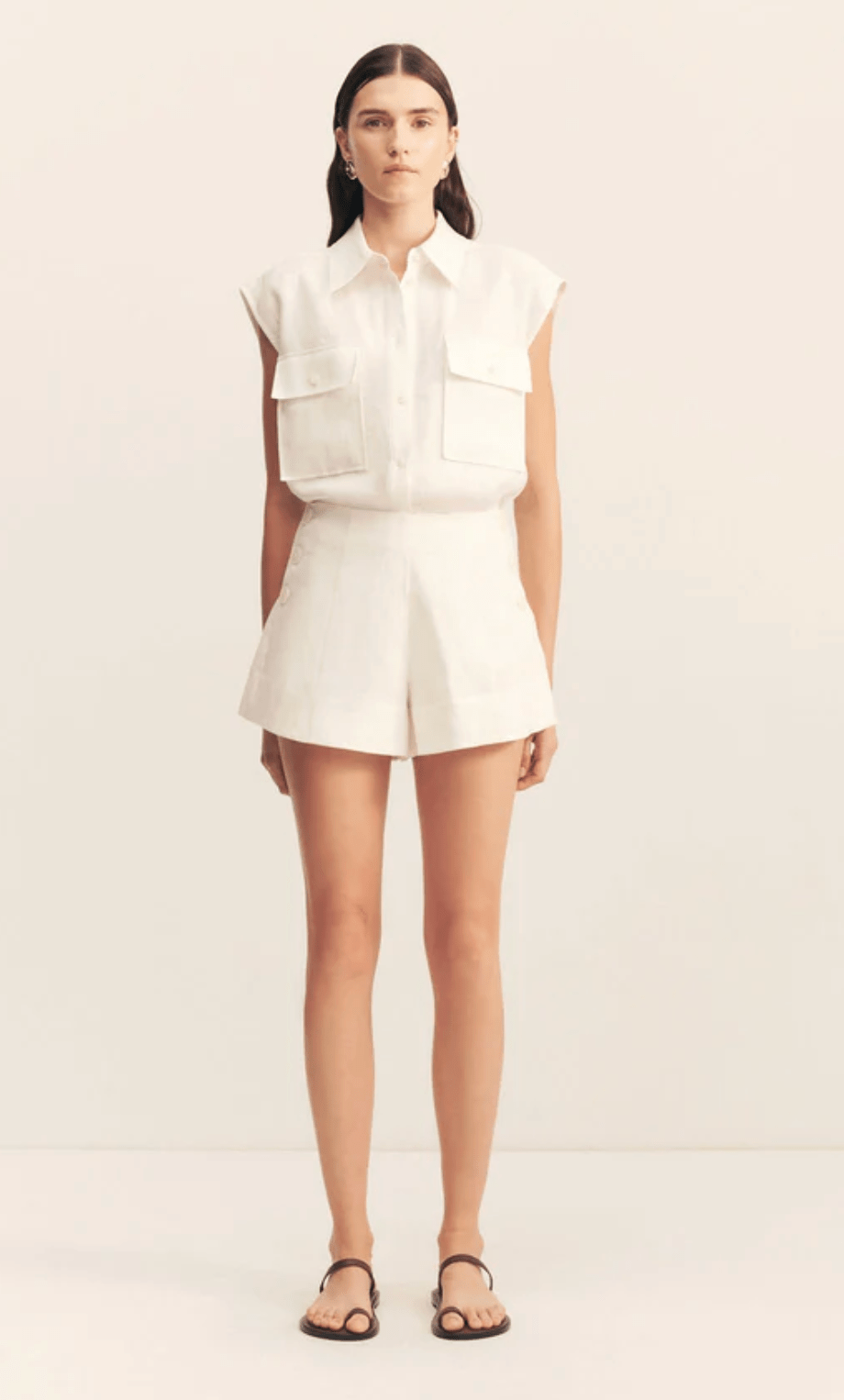 Wellington Button Up Short - Amor Lafayette
