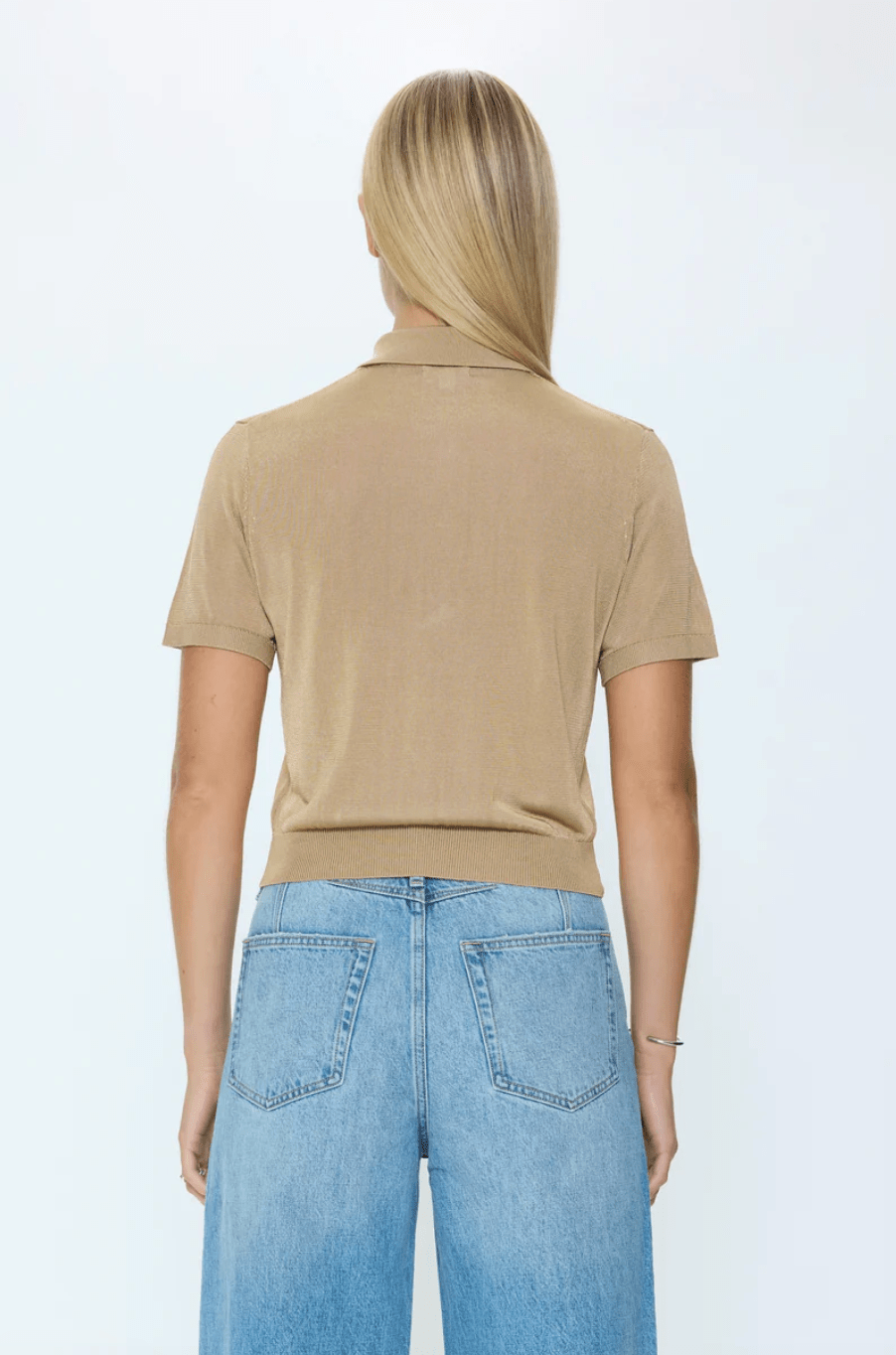 Wheat Lucca Polo Sweater - Amor Lafayette