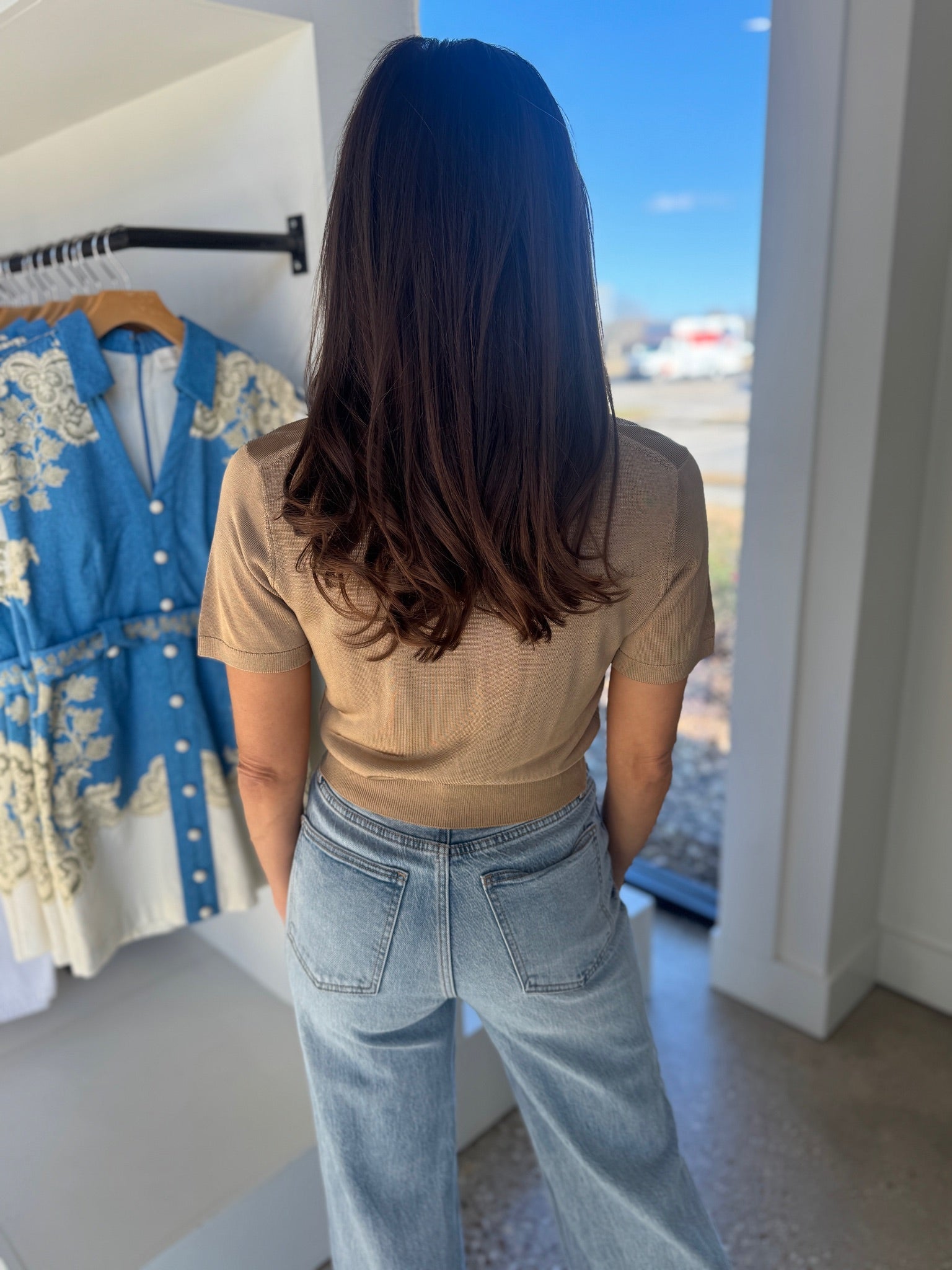 Wheat Lucca Polo Sweater - Amor Lafayette