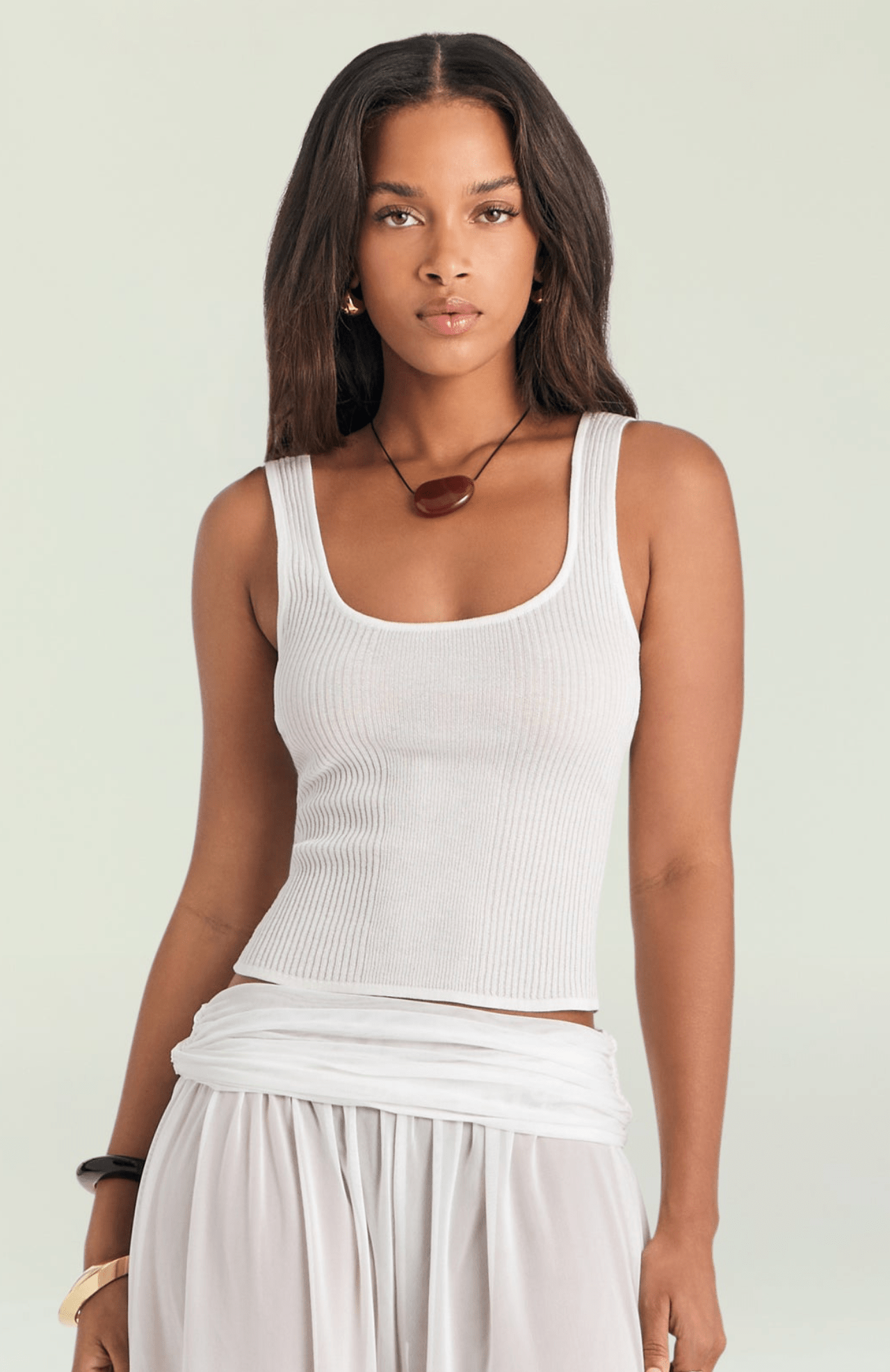 White Alberta Tank - Amor Lafayette