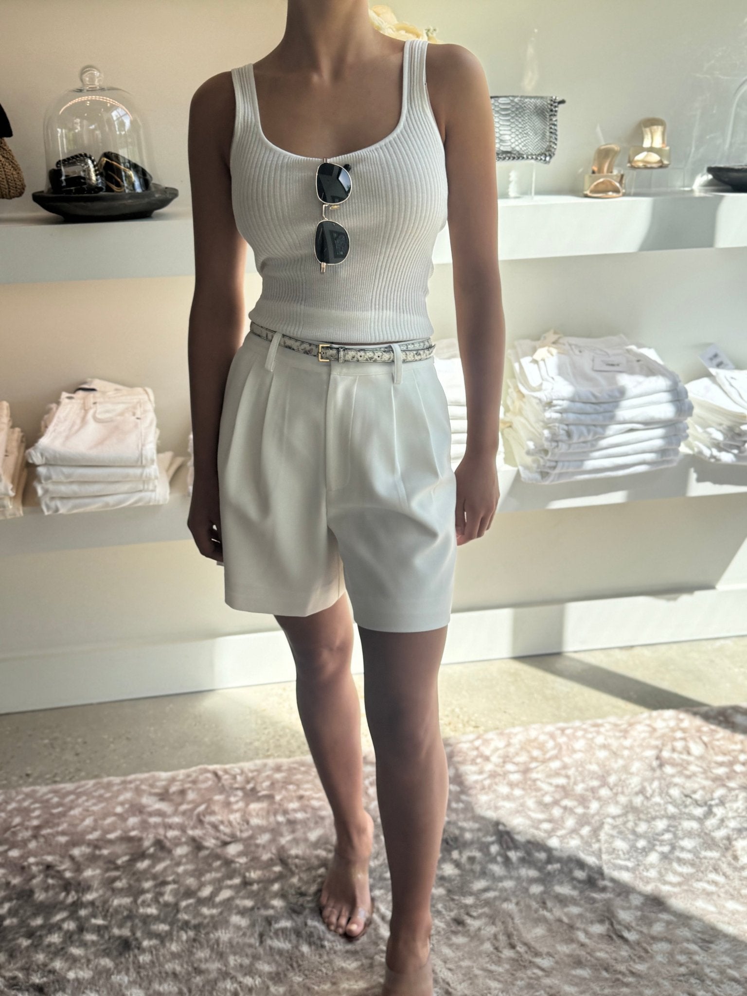 White Alberta Tank - Amor Lafayette