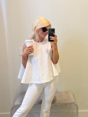 White Alfie Top - Amor Lafayette
