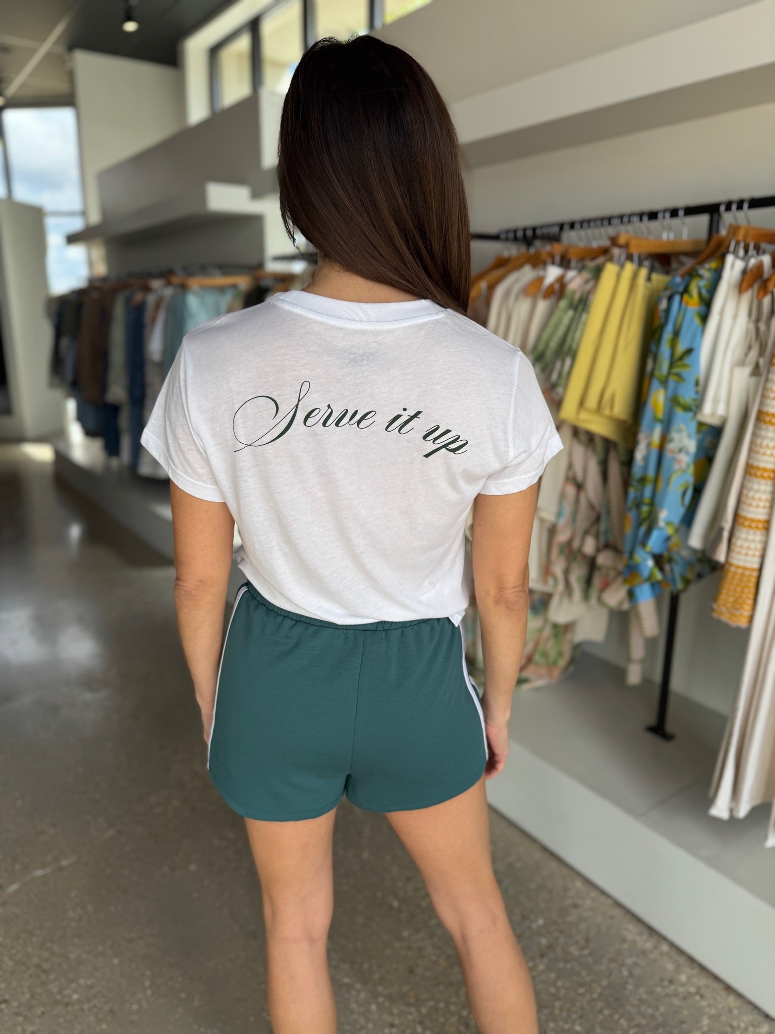 White Apres Tennis Top - Amor Lafayette