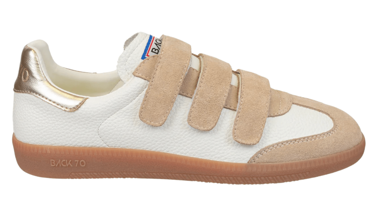 White Beige Mias Sneaker - Amor Lafayette