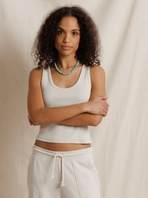 White Cap Grey Blondie Structured Tank - Amor Lafayette