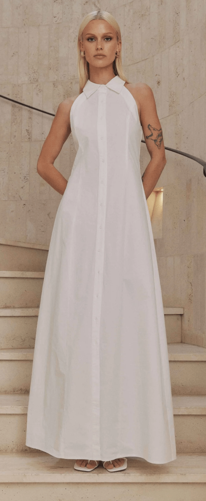 White Chelsea Dress - Amor Lafayette