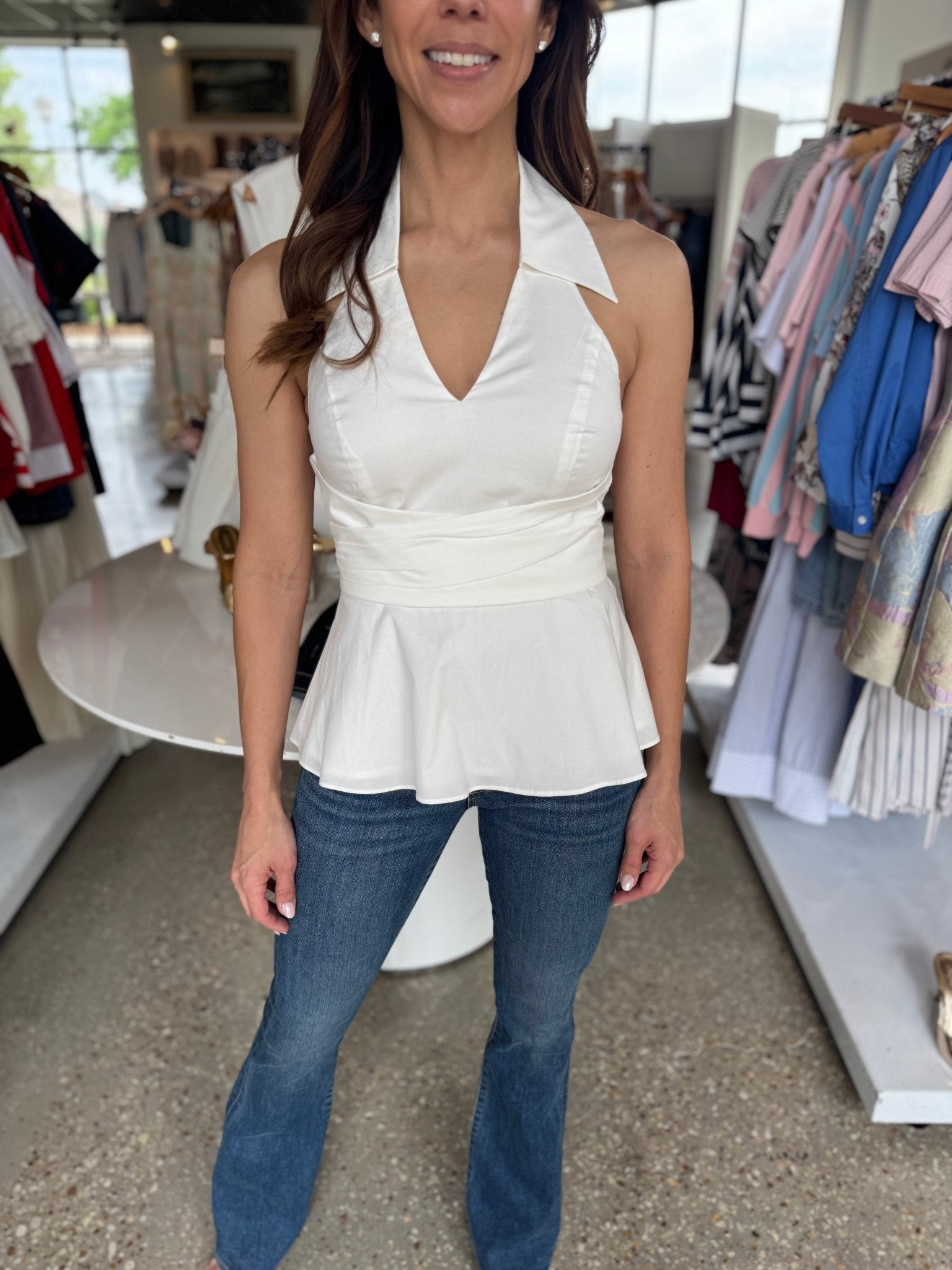 White Colbie Top - Amor Lafayette