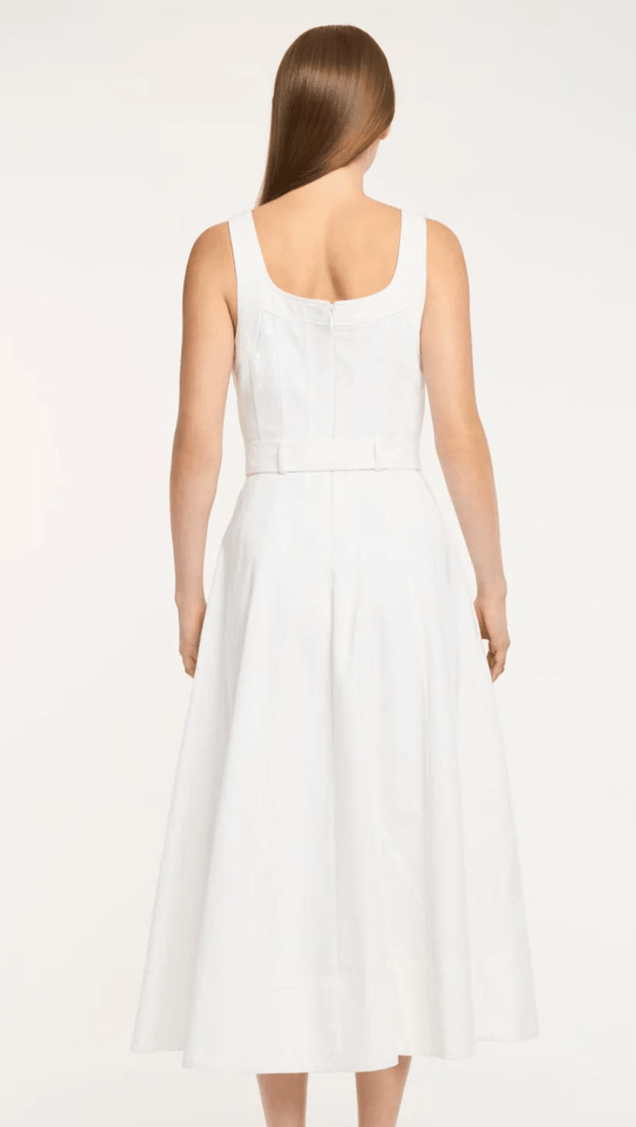 white denim cambree dress - Amor Lafayette