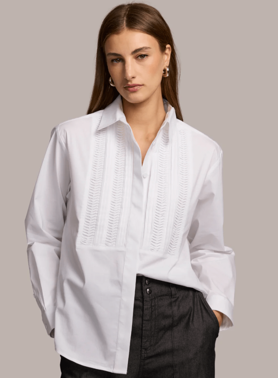 White Halsey Top - Amor Lafayette