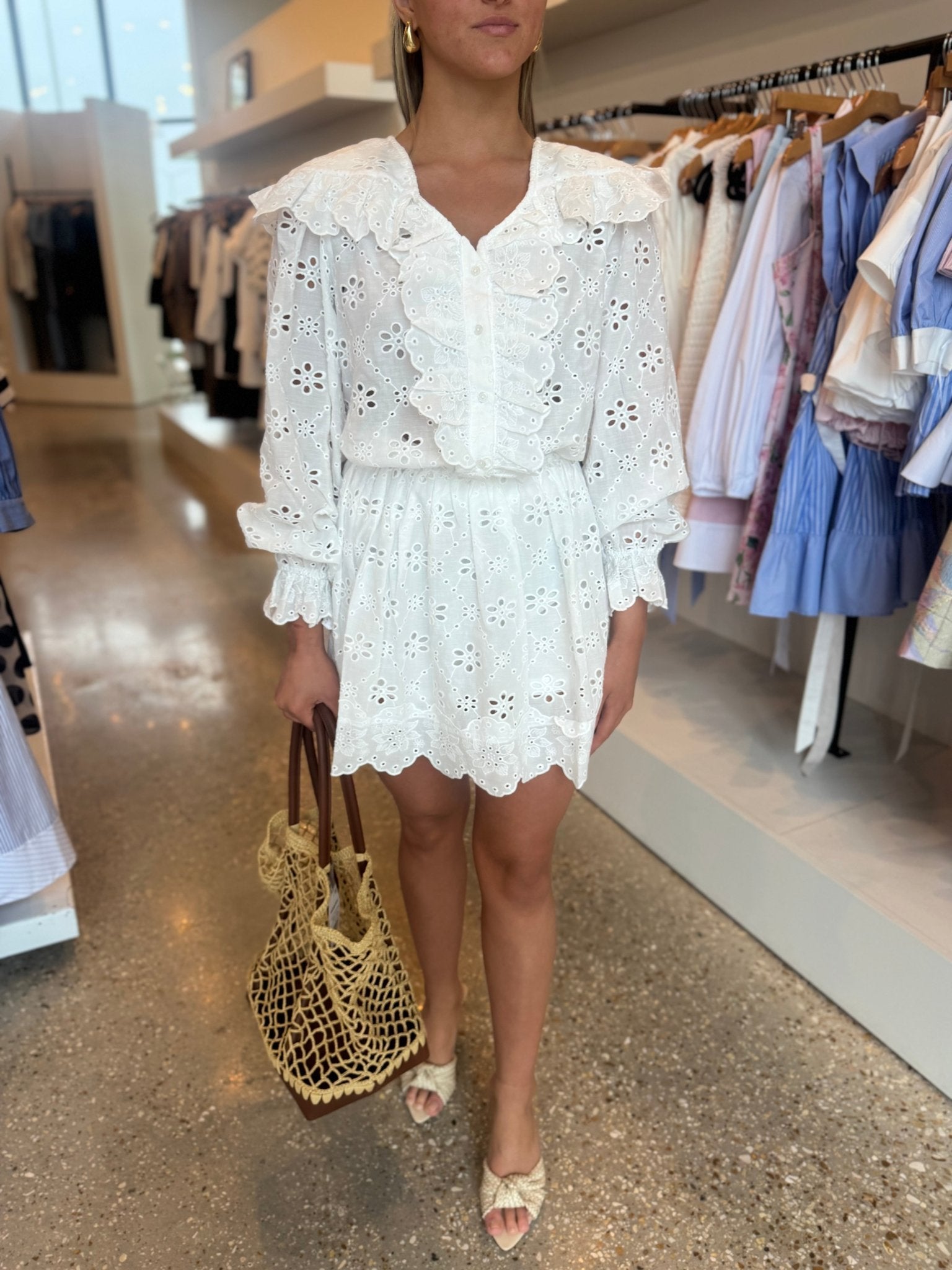 White Jupe Skort - Amor Lafayette
