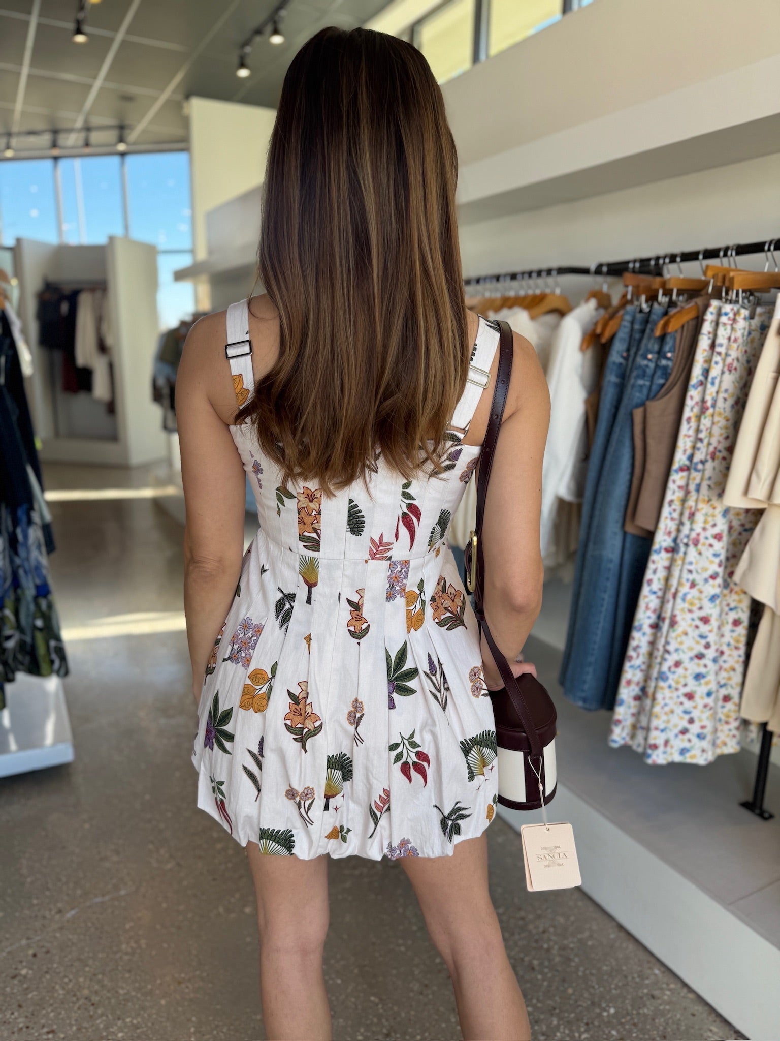 White Leaf Marlowe Dress - Amor Lafayette