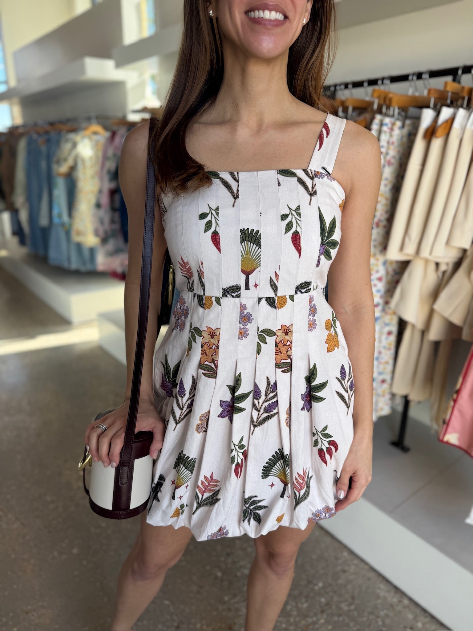 White Leaf Marlowe Dress - Amor Lafayette