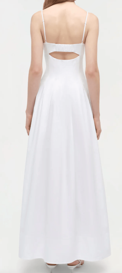 White Maddy Cotton Midi Dress - Amor Lafayette