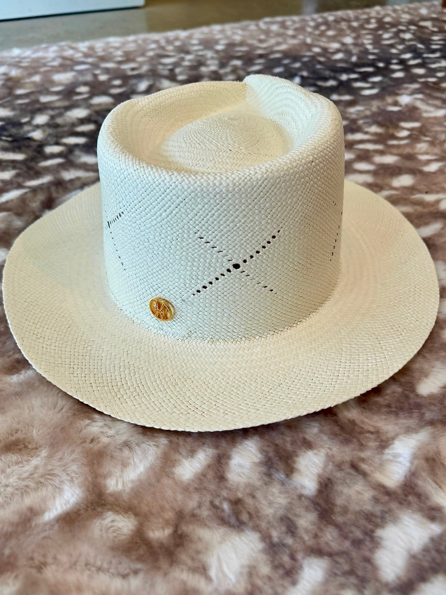 White Panama Hat - Amor Lafayette