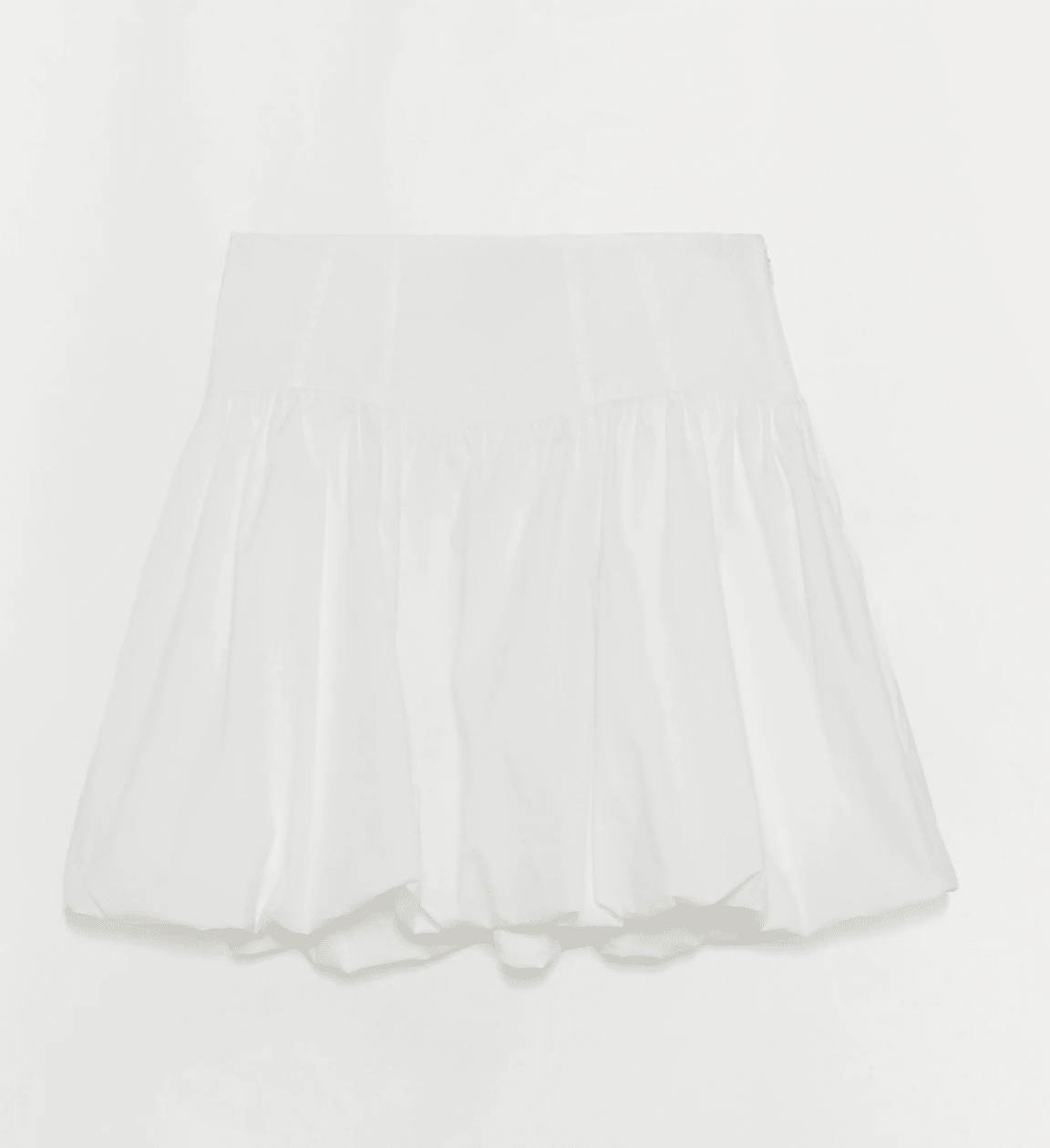 White Pippa Bubble Mini Skirt - Amor Lafayette