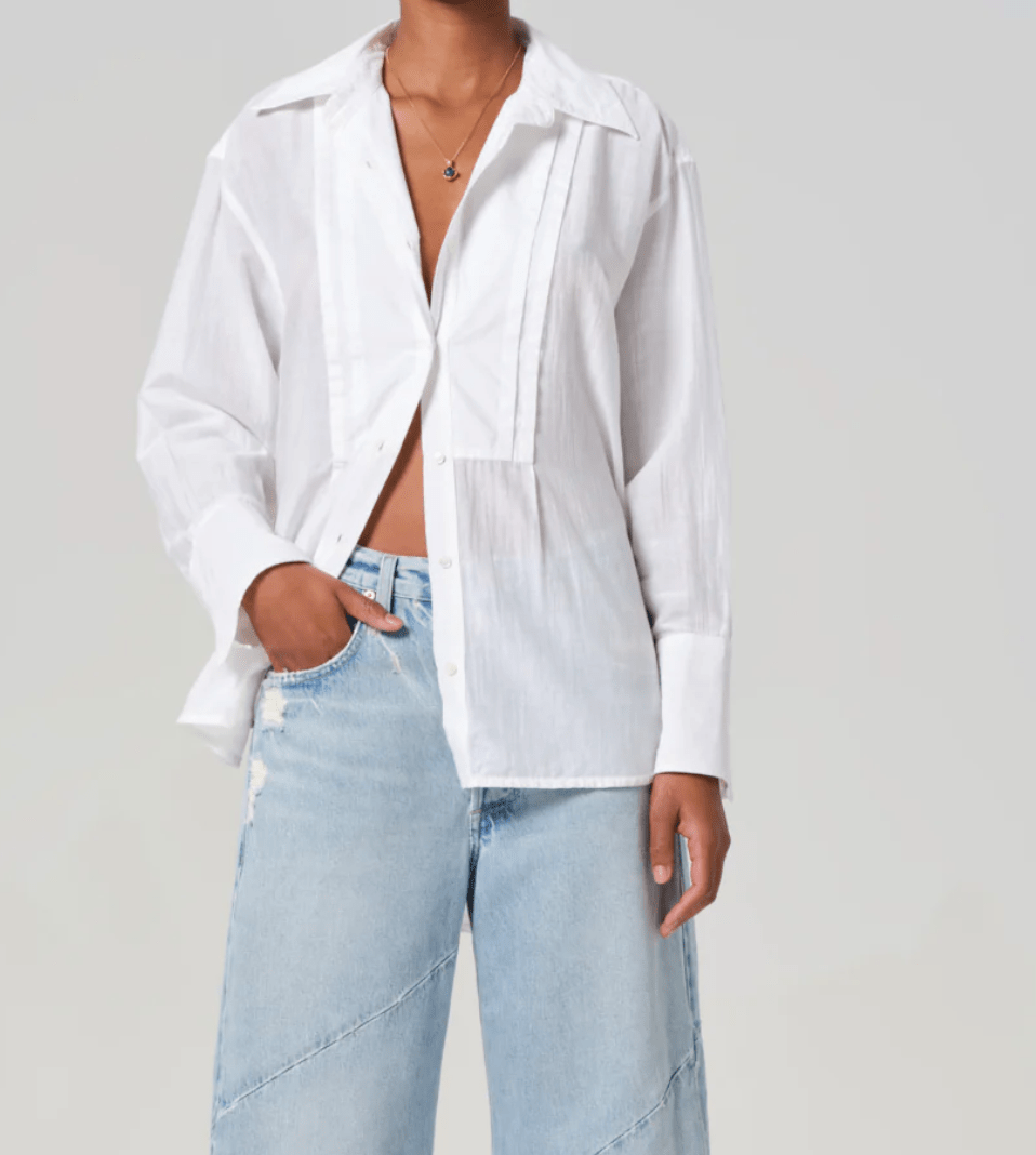 White Polina Shirt - Amor Lafayette
