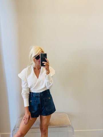 White Rizo Top - Amor Lafayette
