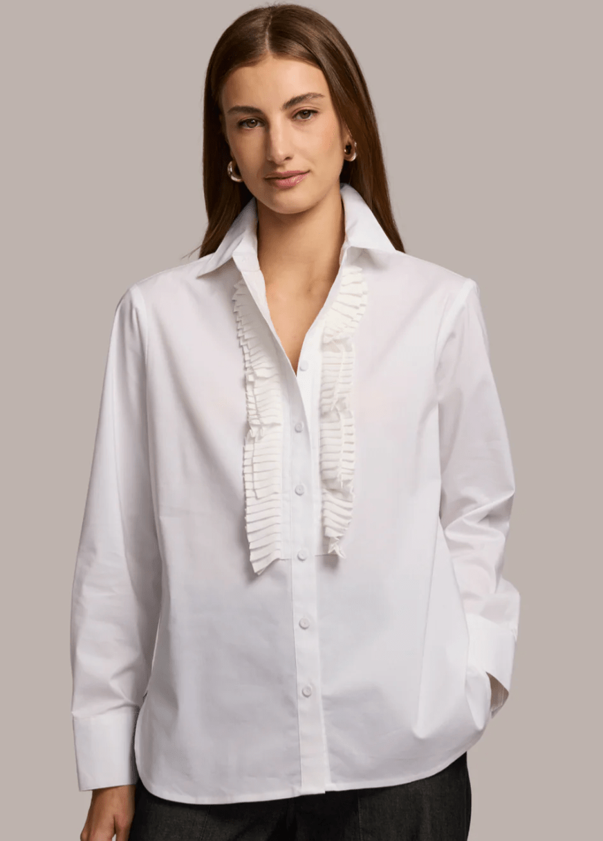 White Tessi Shirt - Amor Lafayette