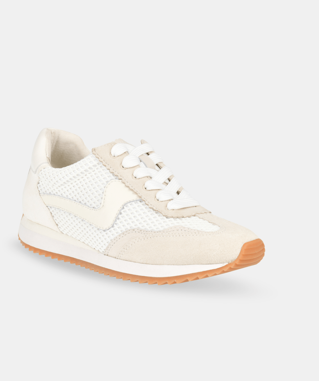 White Woven Mesh Sneaker - Amor Lafayette