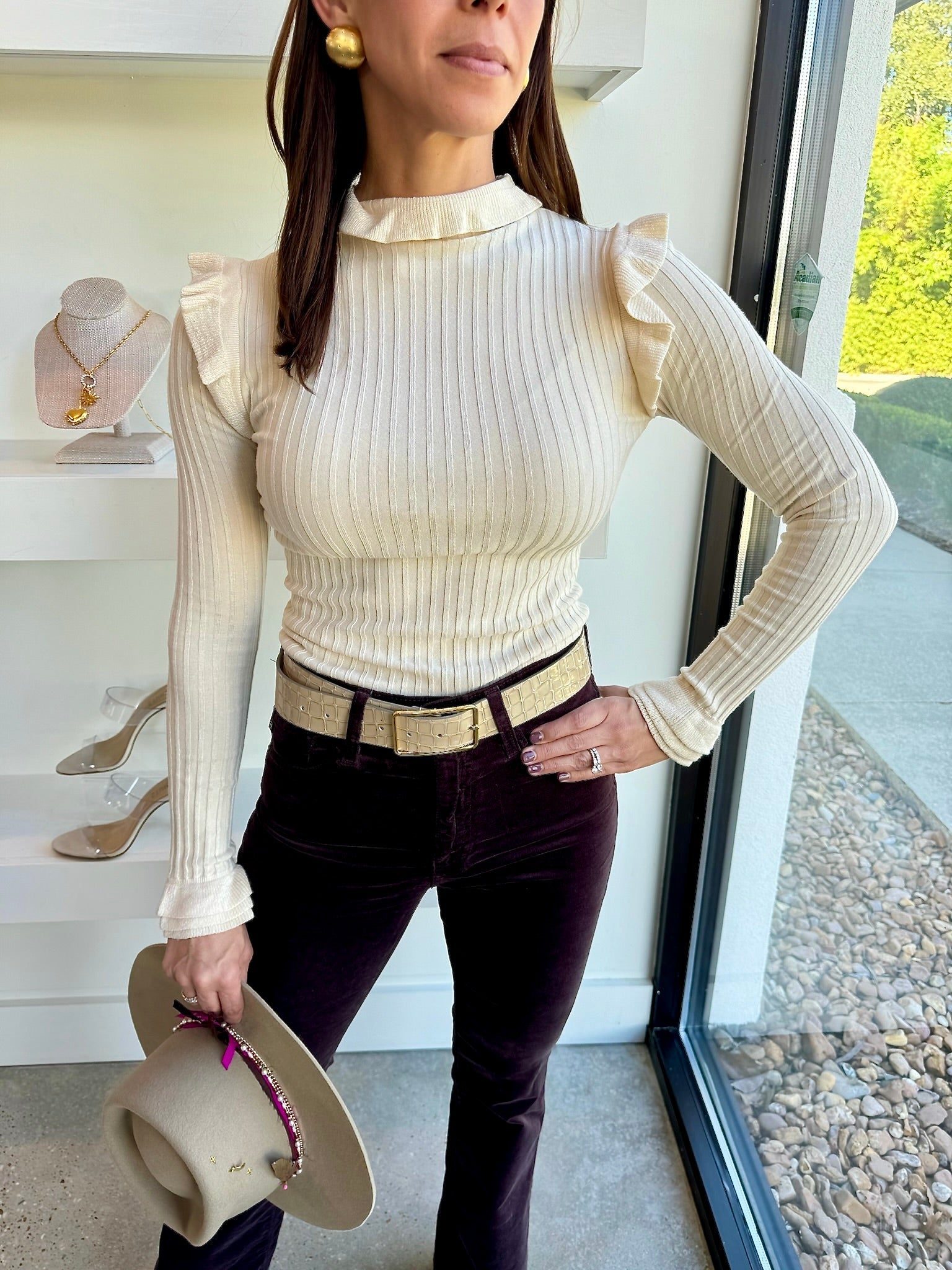 Whitecap Turtleneck Top - Amor Lafayette