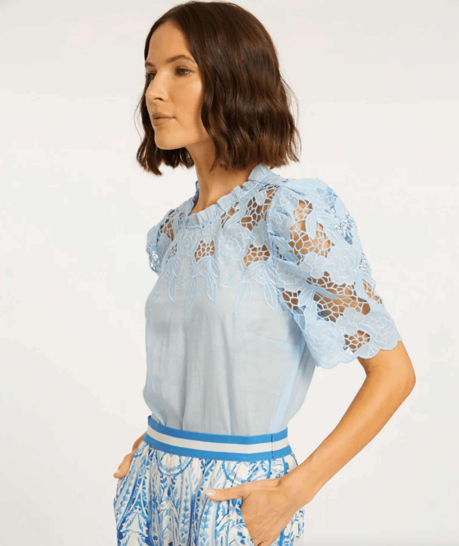 Windsurfer Katia Blue Top - Amor Lafayette