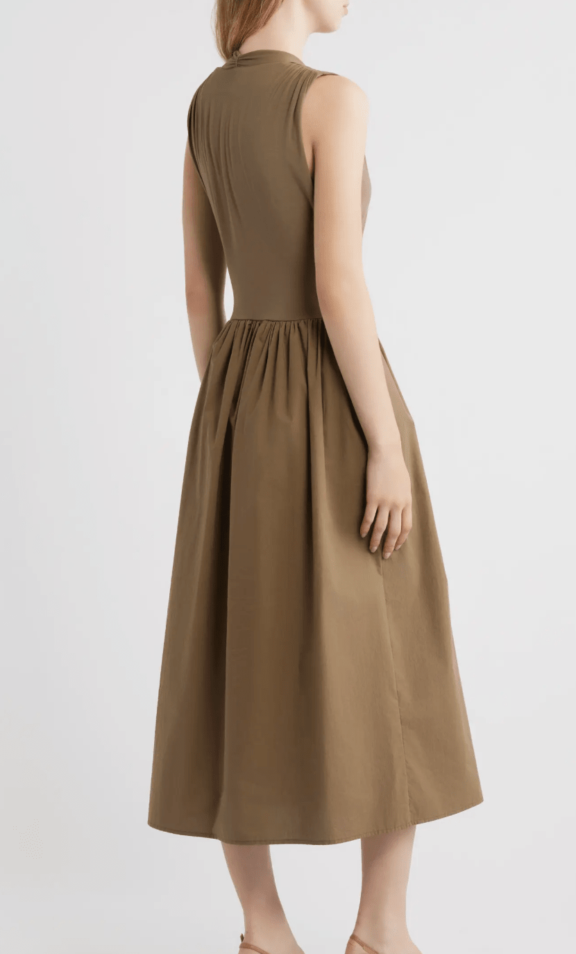 Winnie Dress in Washed Olive - Amor Lafayette