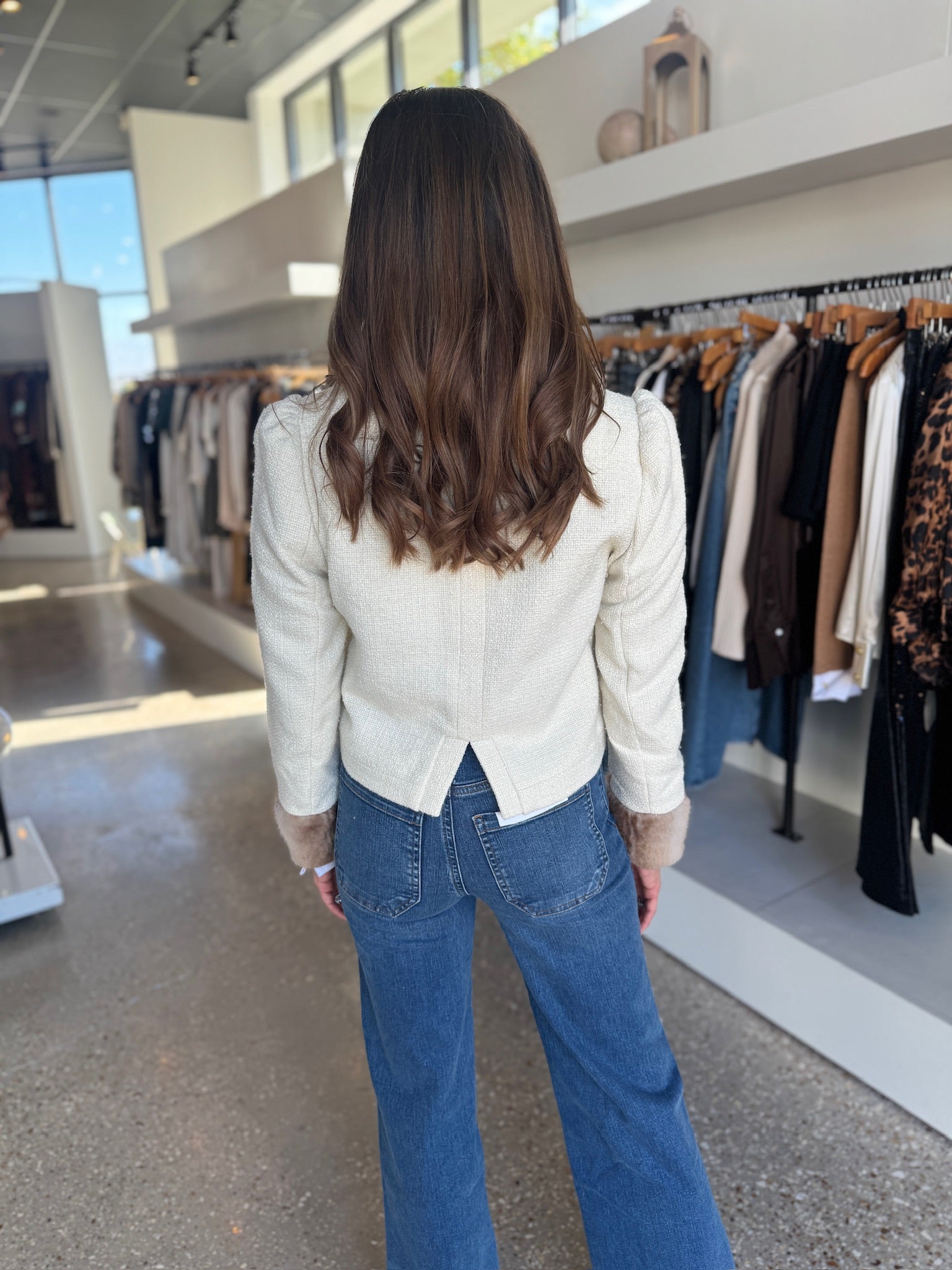 Winter White Lady Jacket - Amor Lafayette
