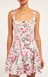 Zesty Courtney Floral Linen Dress - Amor Lafayette