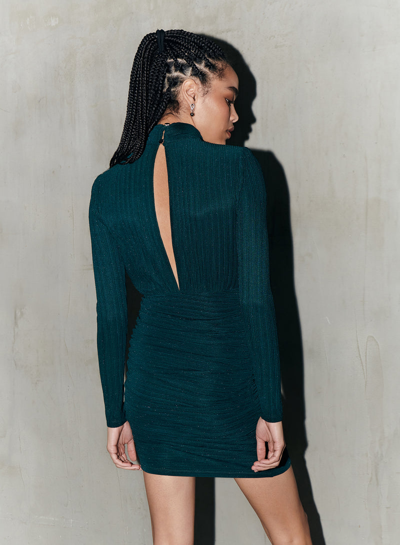 Dark Green Diem Mini Dress