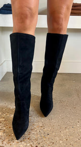 Black Suede Nathen Boot