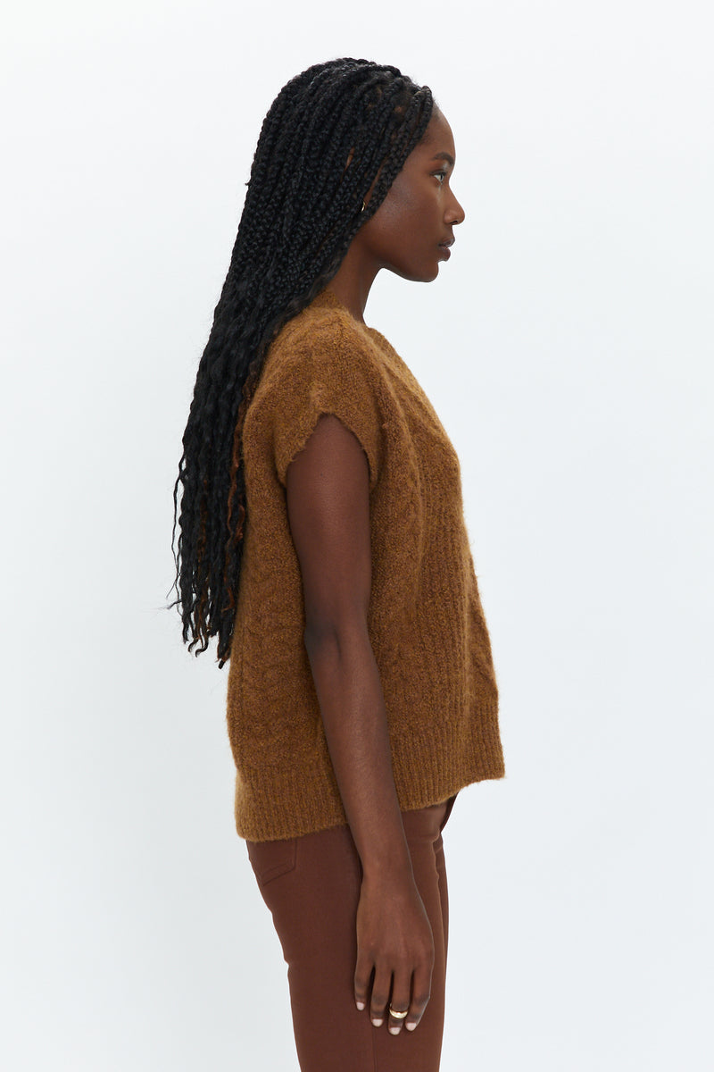 Chestnut Cable Kiran Sweater Vest