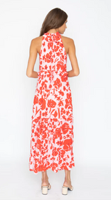 Pink Wine Cup Flower Hollie Dress