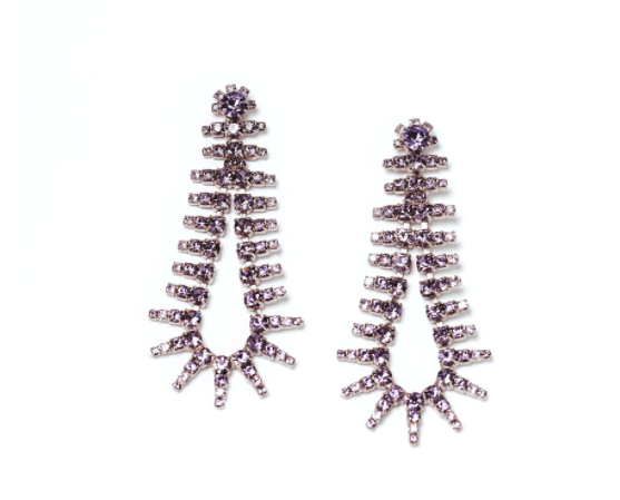 Beatrix Earrings Purple - Amor Lafayette