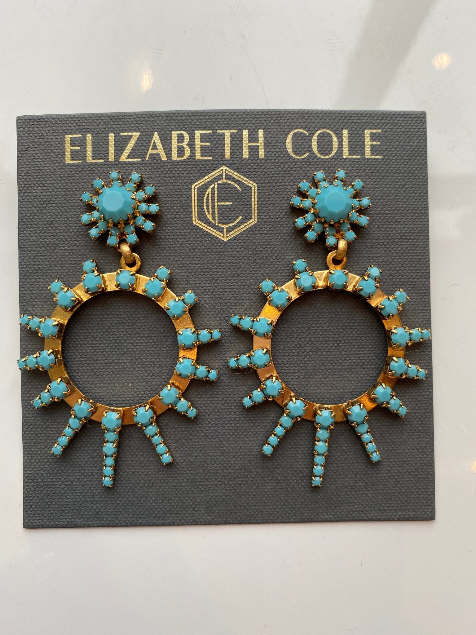 Turquoise Adia Earrings - Amor Lafayette