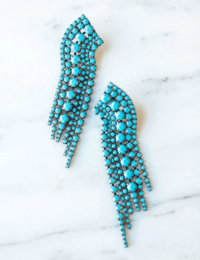 Turquoise Barrett Earrings - Amor Lafayette